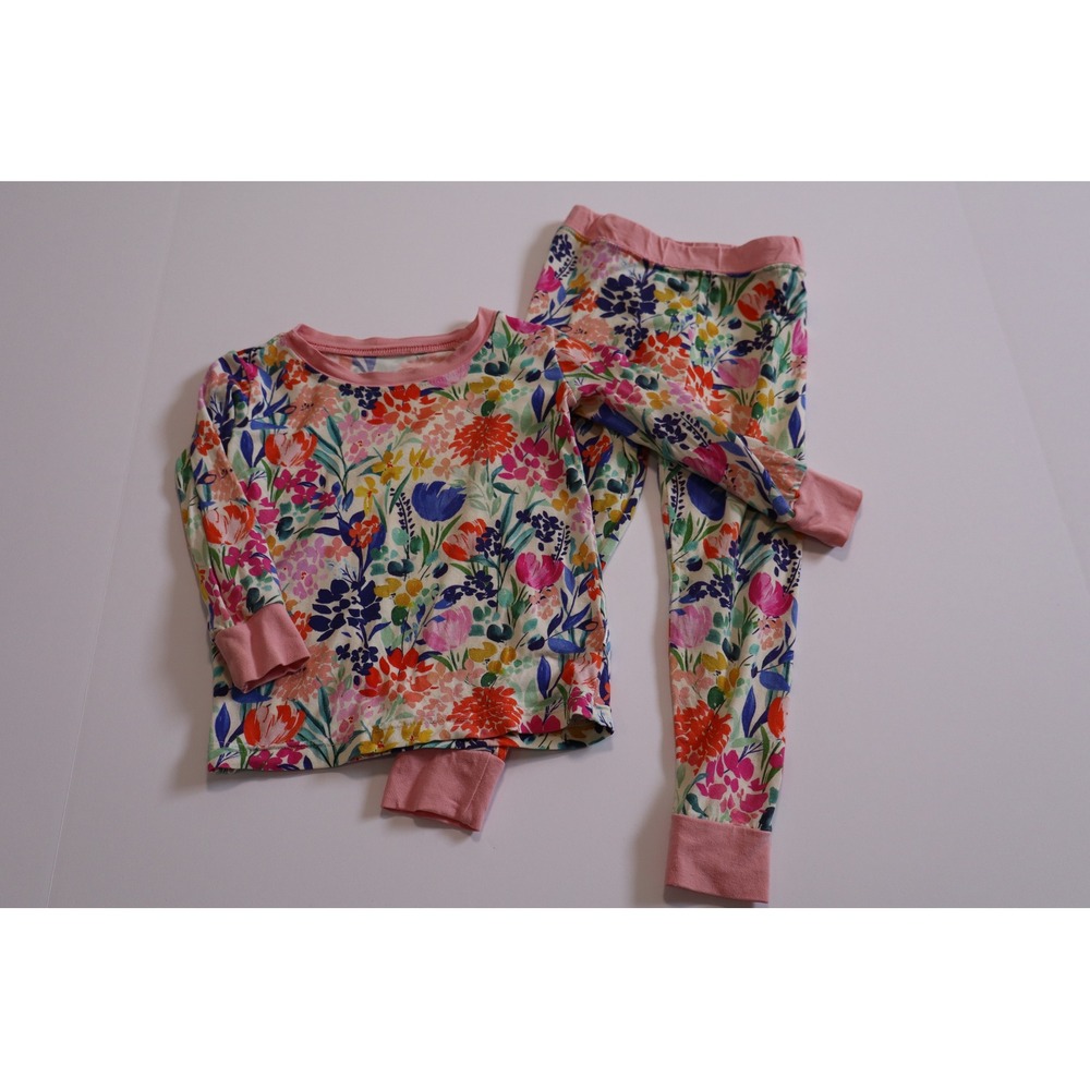 Little Sleepies Summer Garden Bamboo Pajama Set 12-18 Months